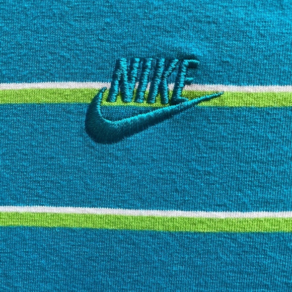 Nike Blue and Green Sweatshirt, Small - Picture 3 of 3